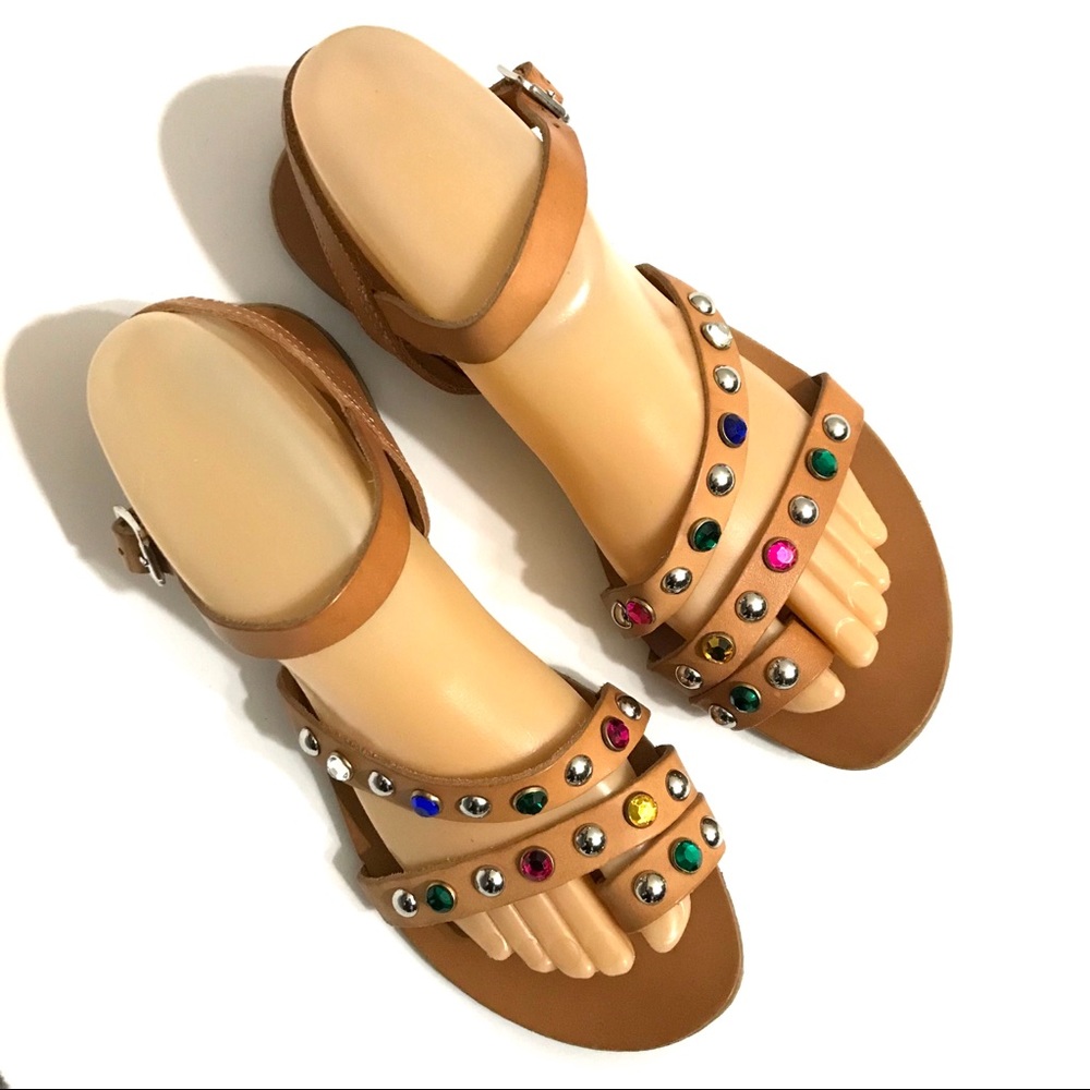 Steve Madden Sunset Sandals Toe Ring Embellished - image 1